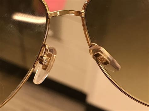 gucci glasses nose pads|fixing nose piece on glasses.